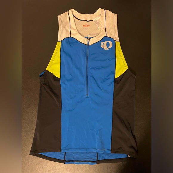 Pearl Izumi Tops - Pearl Izumi Elite Tri Sleeveless Jersey M Singlet Blue Women’s Cycling 1/2 Zip